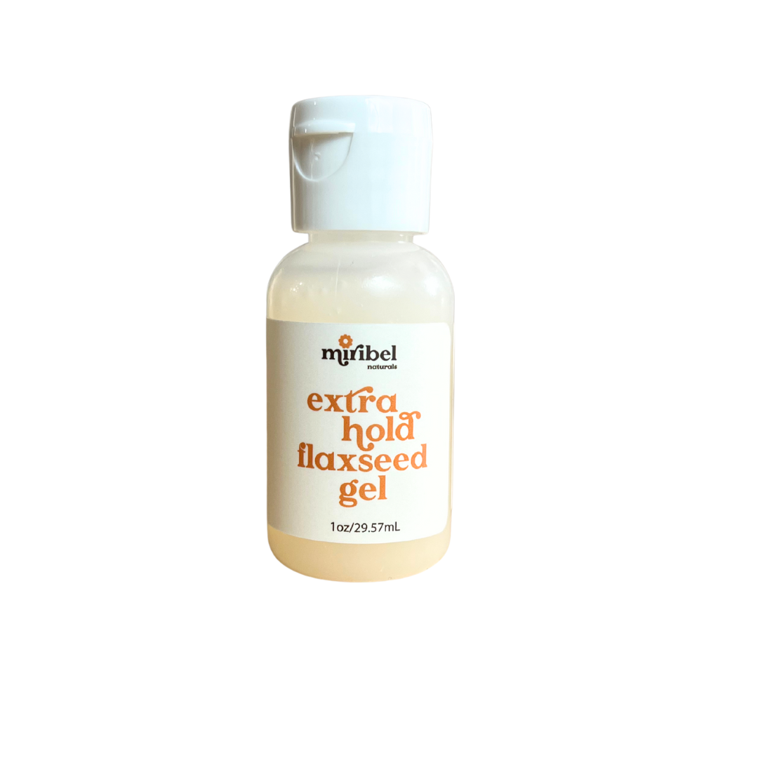 Extra Hold Flaxseed Gel Miribel Naturals - 8 oz / 237 ml Bottle - Styling - Curl Warehouse Extra Hold Flaxseed Gel Miribel Naturals - 8 oz / 237 ml Bottle - Styling - Curl Warehouse