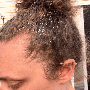 Biodegradable Glitter Flaxseed Gel