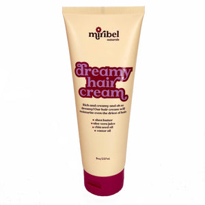 Front of Miribel Naturals Dreamy Hair Cream squeeze tube.
